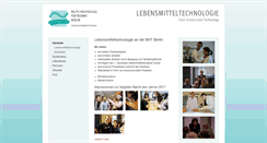 Desktop Screenshot of lebensmitteltechnologie-berlin.de